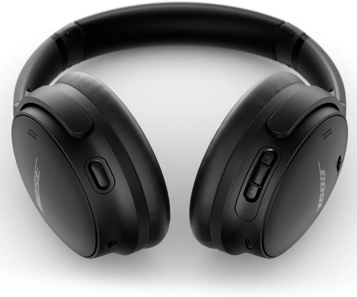 Bose QuietComfort 45 Noise Cancelling Headphones with Built-in Microphone for Clear Calls and Alexa Voice Control, Black - Image 6