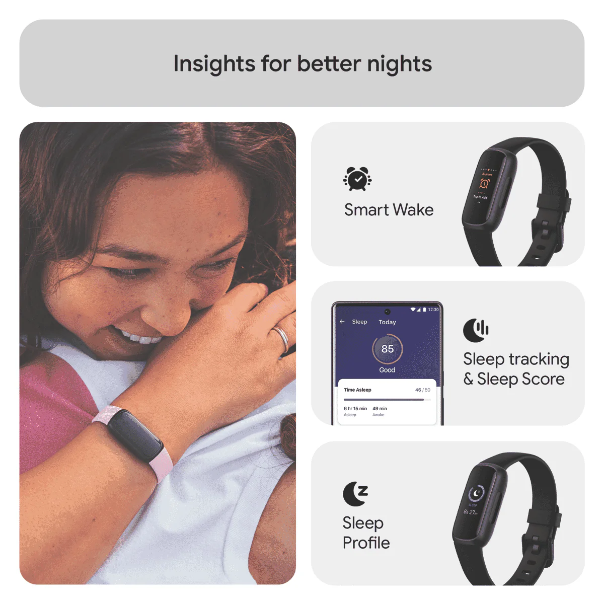 Fitbit Inspire 3 Midnight Zen/Black - Image 5