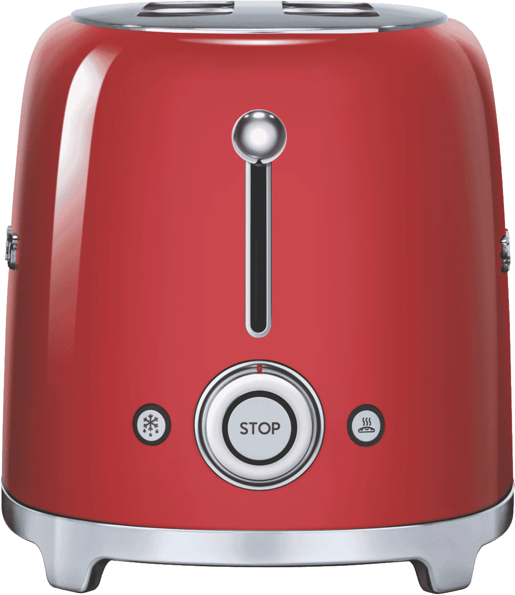 Smeg 50's Style Longslot 4 Slice Toaster Red - Image 3