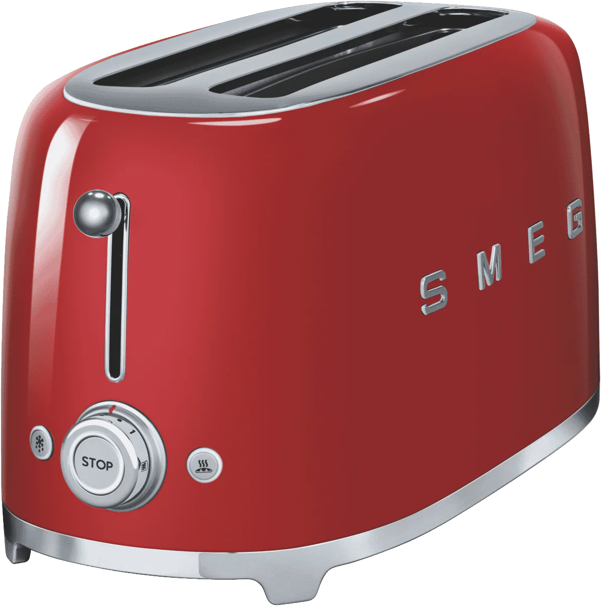 Smeg 50's Style Longslot 4 Slice Toaster Red - Image 5