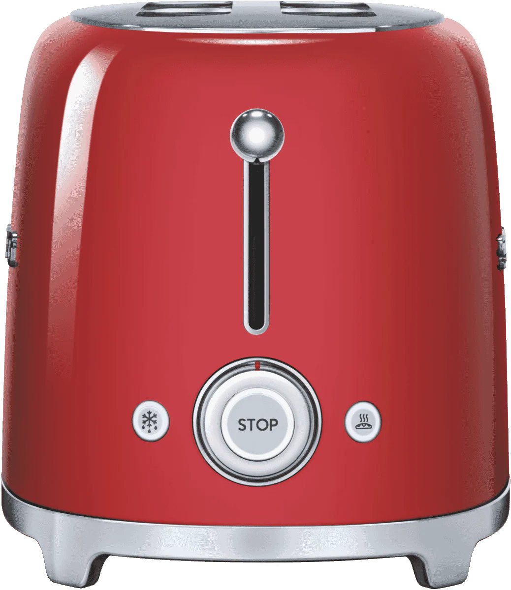 Smeg 50's Style Longslot 4 Slice Toaster Red - Image 6