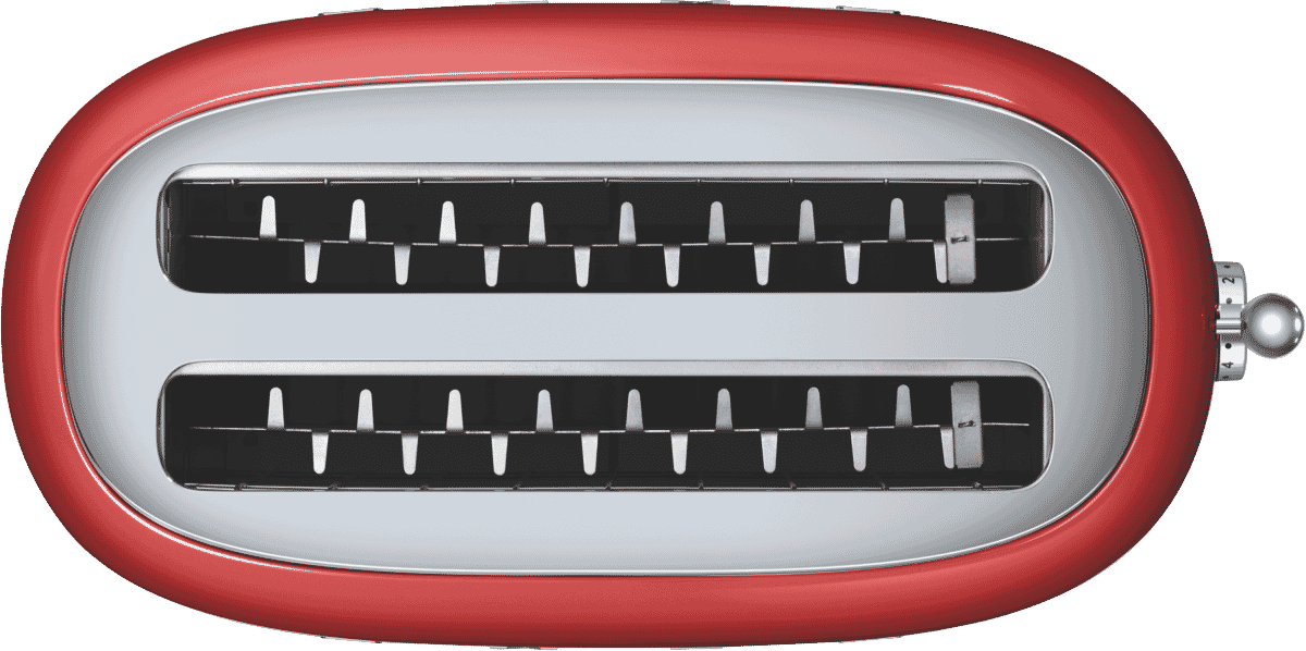 Smeg 50's Style Longslot 4 Slice Toaster Red - Image 7