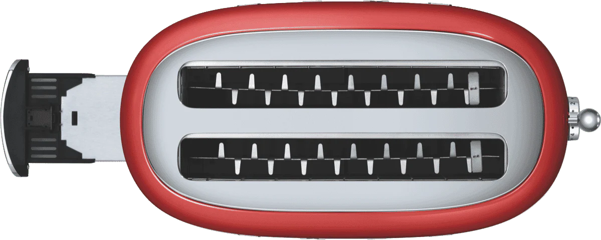 Smeg 50's Style Longslot 4 Slice Toaster Red - Image 8