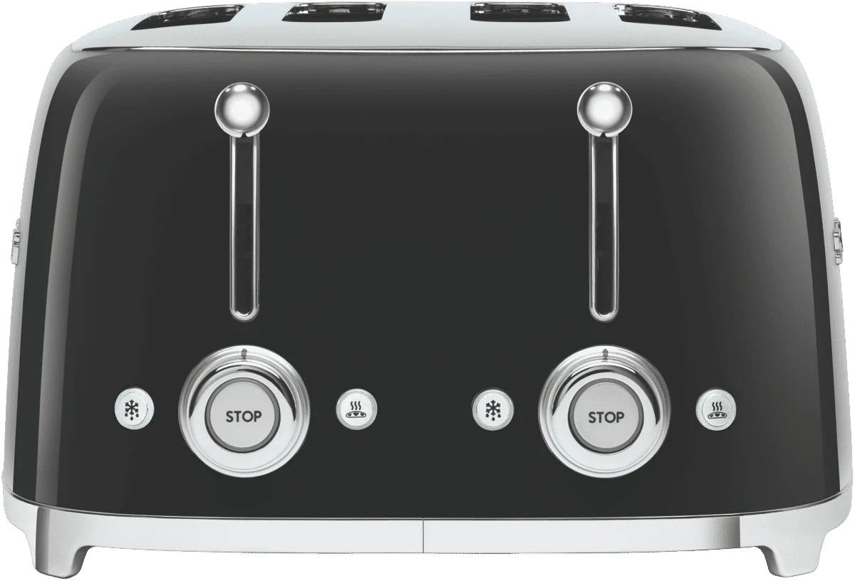 Smeg TOASTER 50's STYLE 4 SLOT BLACK - Image 4